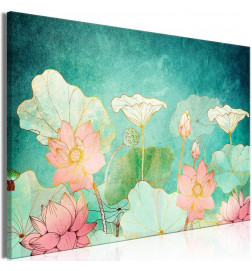 31,90 € Canvas Print - Fairytale Flowers (1 Part) Wide