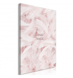31,90 € Schilderij - Pink Feathers (1 Part) Vertical