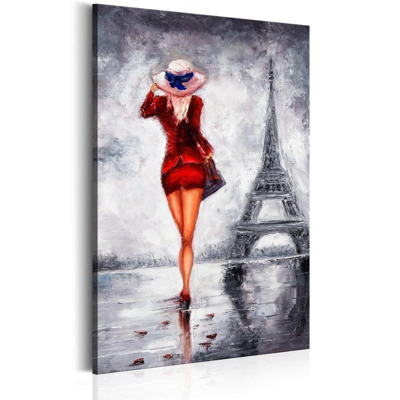 31,90 € Canvas Print - Lady in Paris