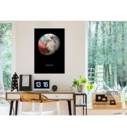 Schilderij - Pluto (1 Part) Vertical