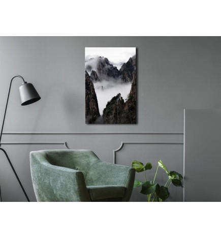 61,90 € Canvas Print - Fog Over Huang Shan (1 Part) Vertical