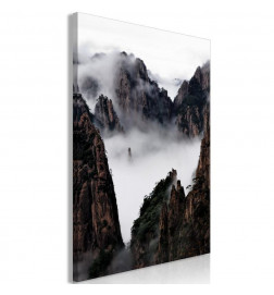 Schilderij - Fog Over Huang Shan (1 Part) Vertical