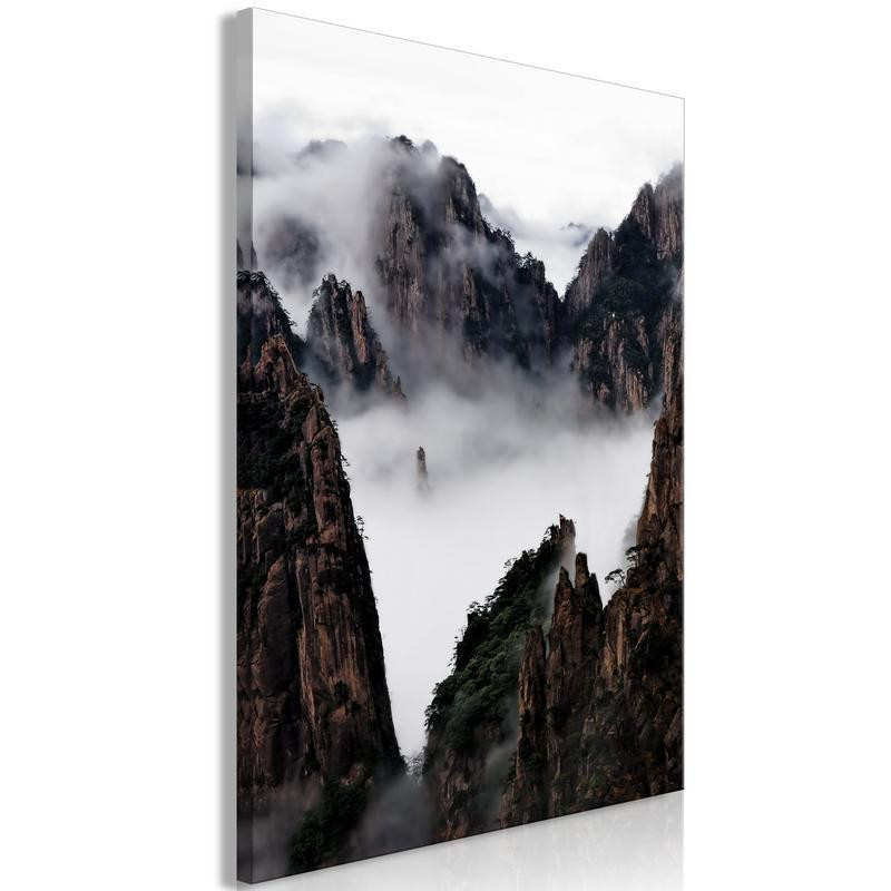61,90 € Canvas Print - Fog Over Huang Shan (1 Part) Vertical