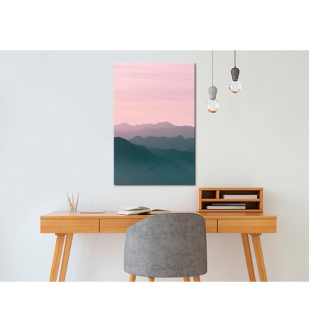 Canvas Print - Mountain At Sunrise (1 Part) Vertical