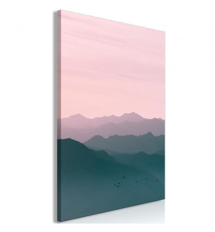 Canvas Print - Mountain At Sunrise (1 Part) Vertical
