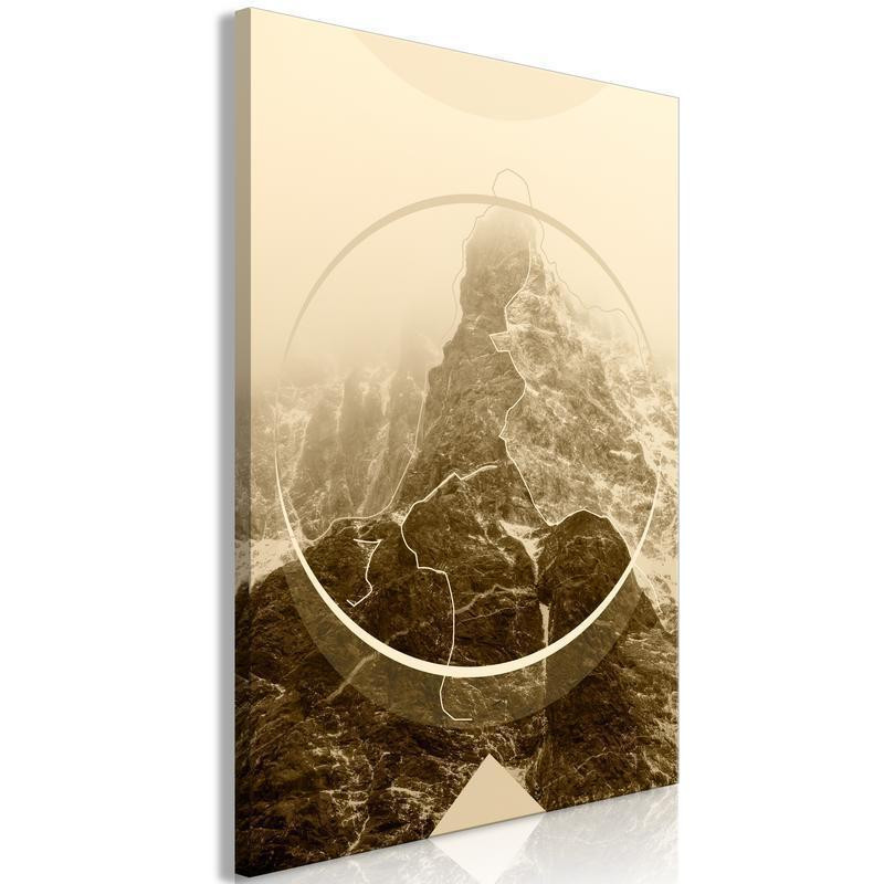 61,90 € Leinwandbild - Power of the Mountains (1 Part) Vertical