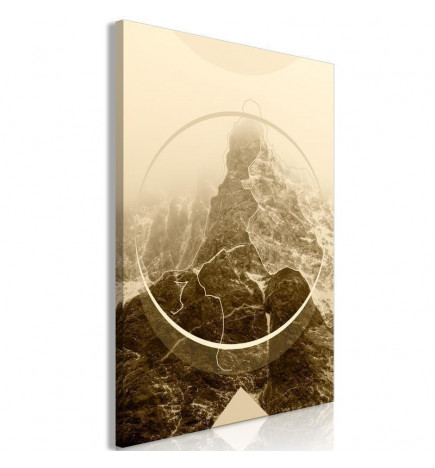 Schilderij - Power of the Mountains (1 Part) Vertical