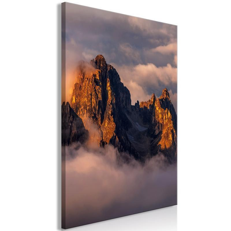 31,90 € Canvas Print - Mountains in the Clouds (1 Part) Vertical