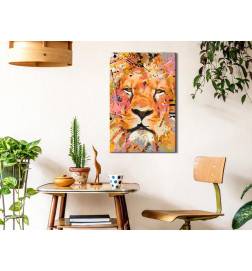 Tableau à peindre par soi-même - Watchful Lion