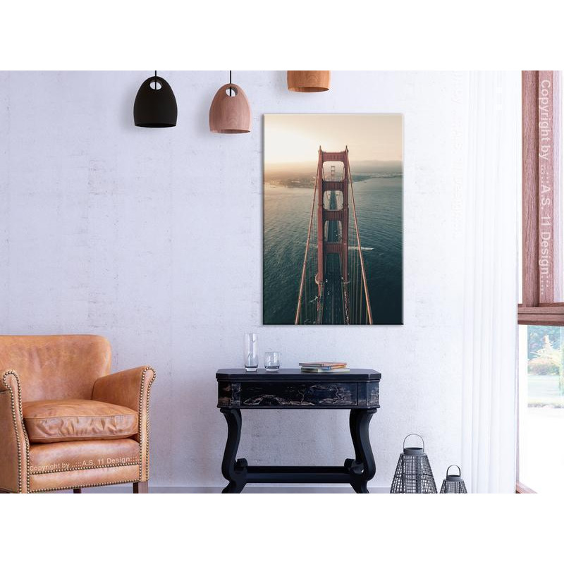 61,90 € Canvas Print - Golden Gate Bridge (1 Part) Vertical