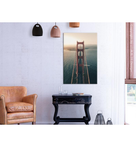 Quadro - Golden Gate Bridge (1 Part) Vertical