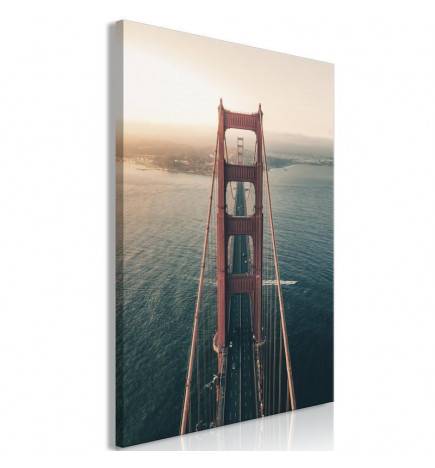 Schilderij - Golden Gate Bridge (1 Part) Vertical