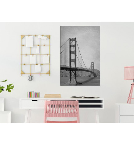 61,90 € Canvas Print - City Connecting Bridges (1-part) - Architecture Photography USA