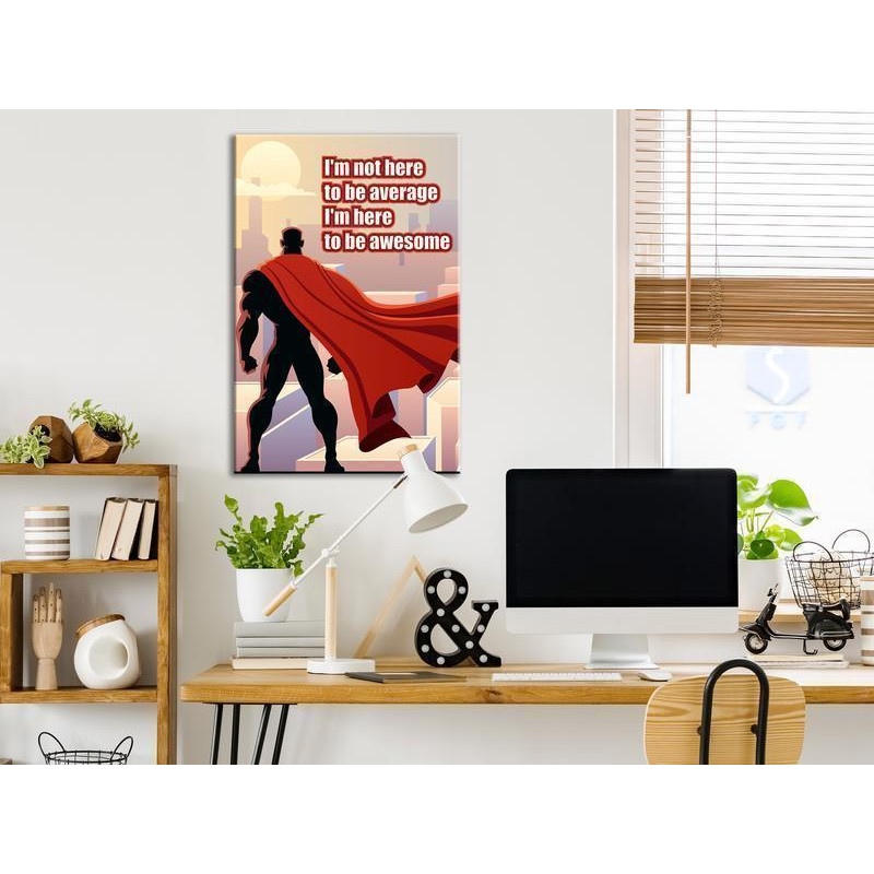 61,90 € Canvas Print - Im Not Here To Be Average (1 Part) Vertical