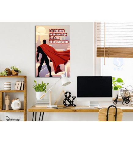 61,90 € Canvas Print - Im Not Here To Be Average (1 Part) Vertical