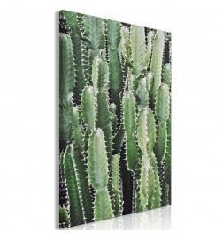 Schilderij - Cactus Garden (1 Part) Vertical