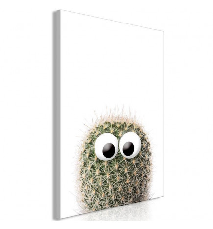 Leinwandbild - Cactus With Eyes (1 Part) Vertical