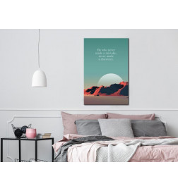 61,90 € Canvas Print - He Who Never Made a Mistake Never Made a Discovery (1 Part) Vertical