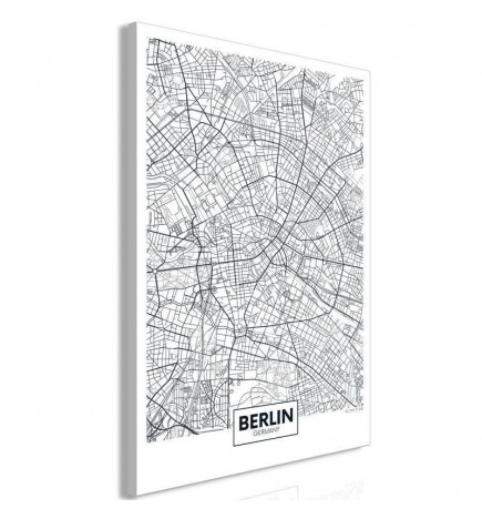 Seinapilt - Map of Berlin (1 Part) Vertical