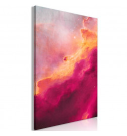Schilderij - Pink Nebula (1 Part) Vertical