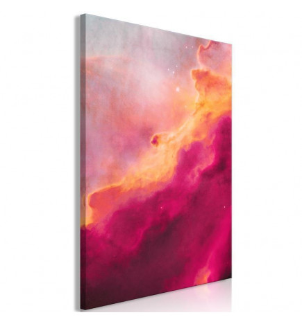Leinwandbild - Pink Nebula (1 Part) Vertical