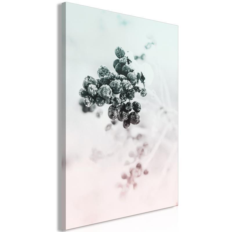 61,90 € Canvas Print - Frozen Twig (1 Part) Vertical