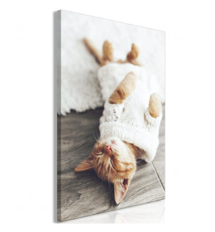 Seinapilt - Lazy Cat (1 Part) Vertical