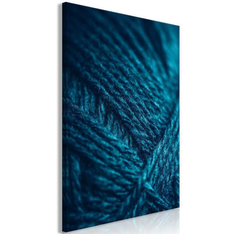 61,90 € Canvas Print - Emerald Wool (1 Part) Vertical
