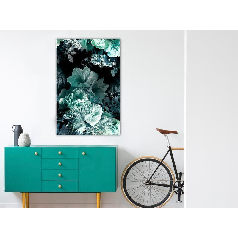61,90 € Canvas Print - Emerald Garden (1 Part) Vertical