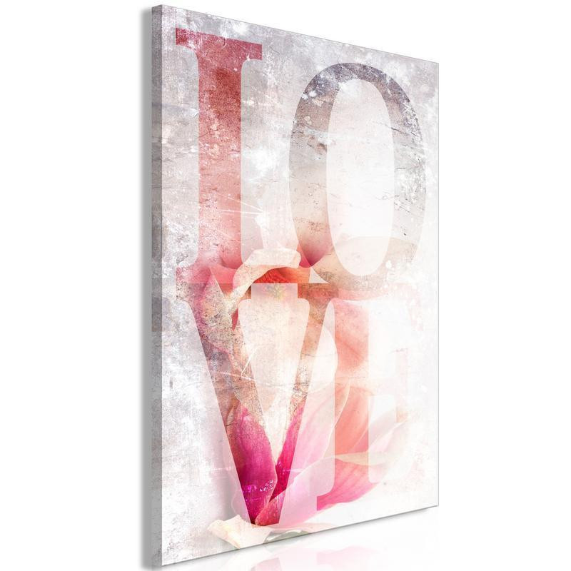 31,90 € Leinwandbild - Magnolia Love (1 Part) Vertical
