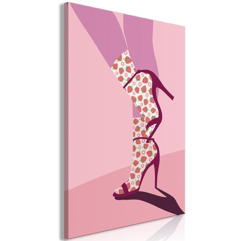 31,90 € Schilderij - Strawberry Socks (1 Part) Vertical