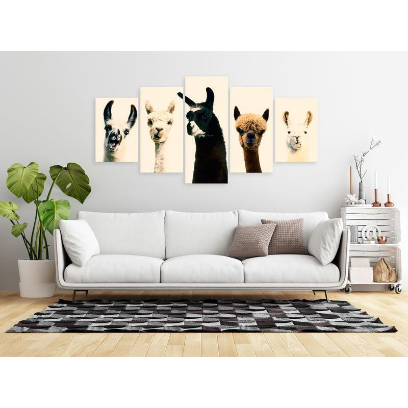 70,90 € Canvas Print - Happy Family (5 Parts) Wide