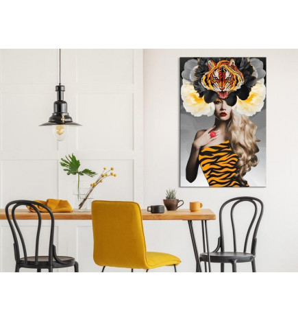 31,90 € Schilderij - Eye of the Tiger (1 Part) Vertical