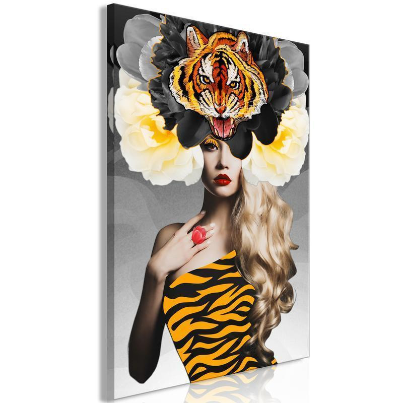 31,90 € Canvas Print - Eye of the Tiger (1 Part) Vertical