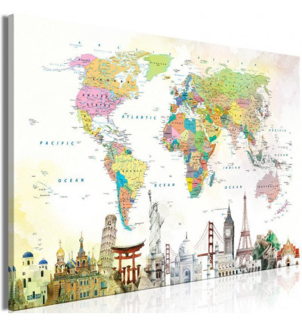 31,90 € Canvas Print - Wonders of the World (1 Part) Wide