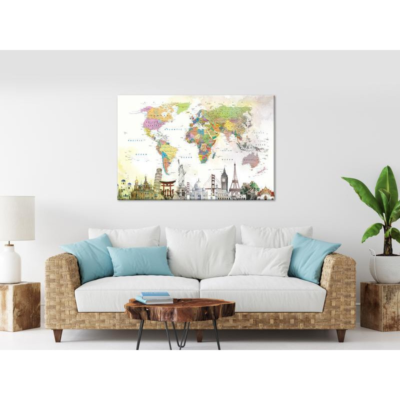 31,90 € Canvas Print - Wonders of the World (1 Part) Wide