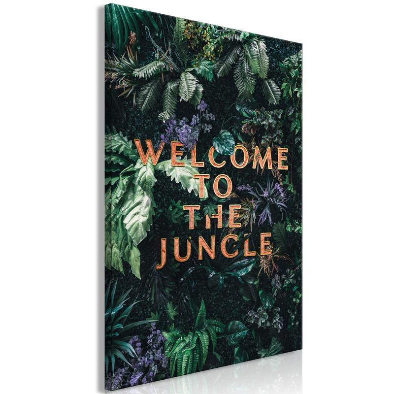 31,90 € Canvas Print - Welcome to the Junge (1 Part) Vertical