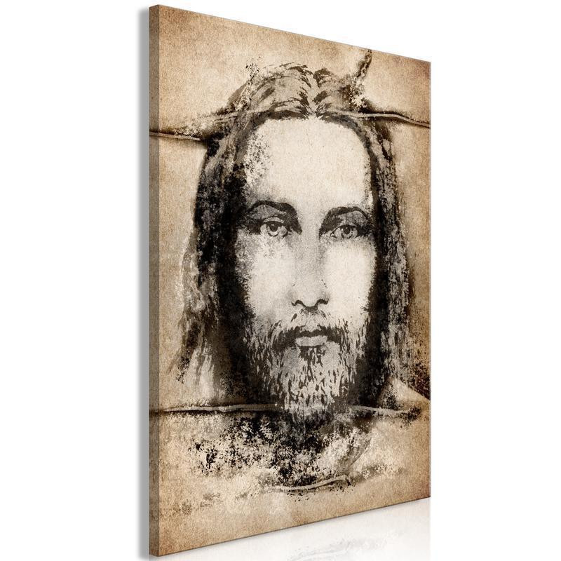31,90 € Canvas Print - Shroud of Turin in Sepia (1 Part) Vertical