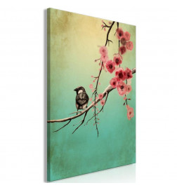 Canvas Print - Cherry Flowers (1 Part) Vertical