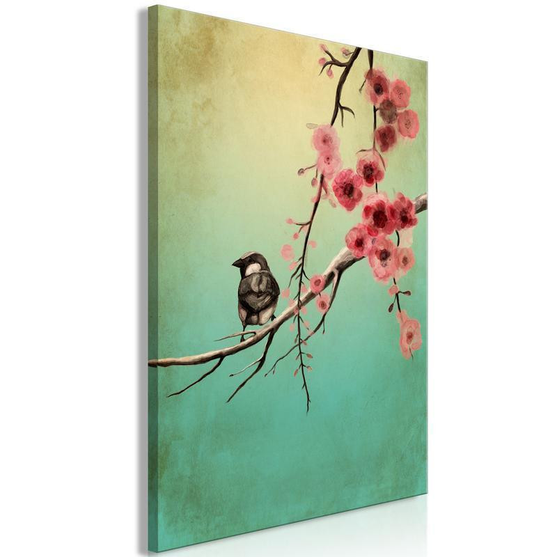 31,90 € Canvas Print - Cherry Flowers (1 Part) Vertical