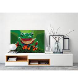 Tableau à peindre par soi-même - Laughing Frog