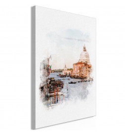 Schilderij - Watercolour Venice (1 Part) Vertical