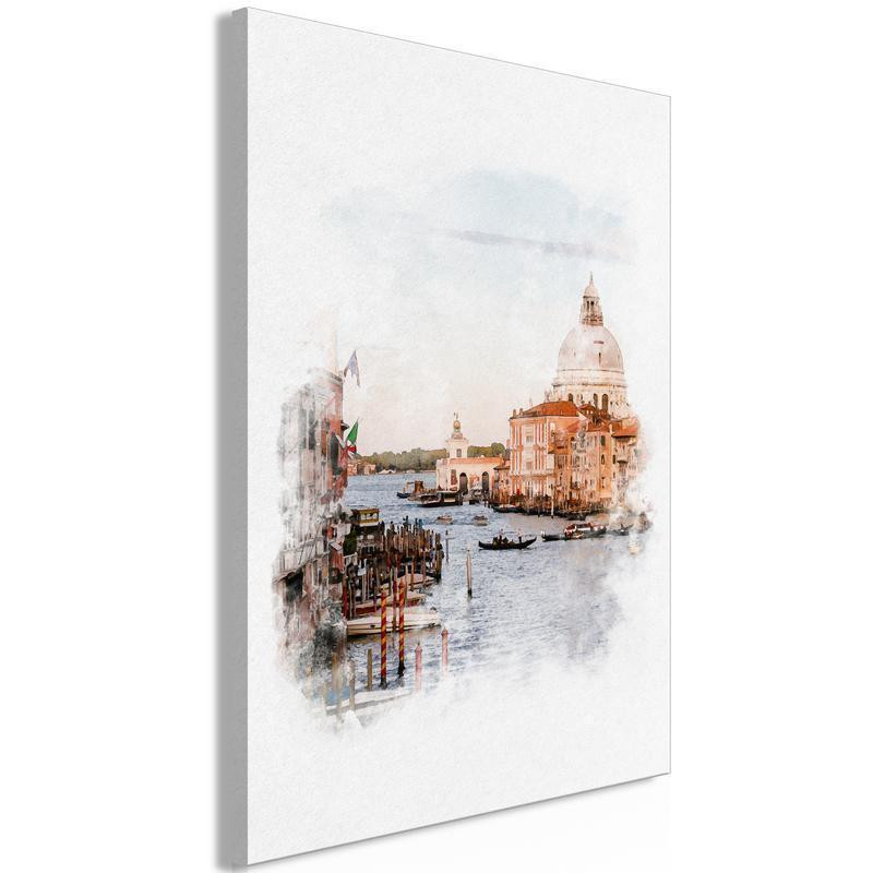 61,90 € Canvas Print - Watercolour Venice (1 Part) Vertical