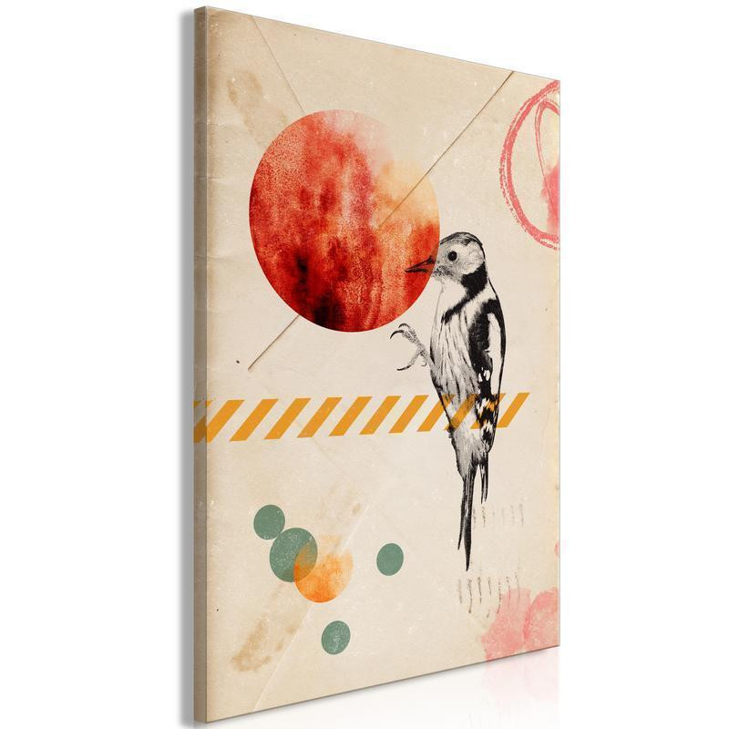 61,90 € Canvas Print - Bird Mail (1 Part) Vertical