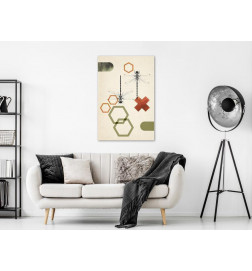 61,90 €Tableau - Dragonflies and Geometry (1 Part) Vertical