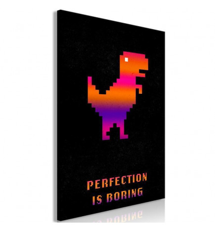 Canvas Print - Perfection Is Boring (1 Part) Vertical