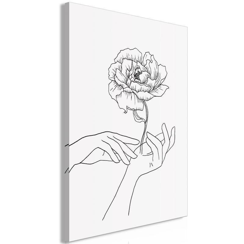 61,90 € Canvas Print - Delicate Touch (1 Part) Vertical