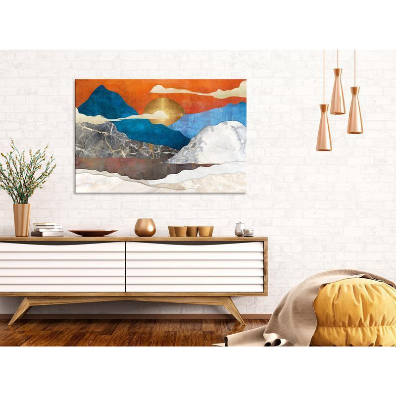 70,90 € Canvas Print - Mountain Idyll (1 Part) Wide