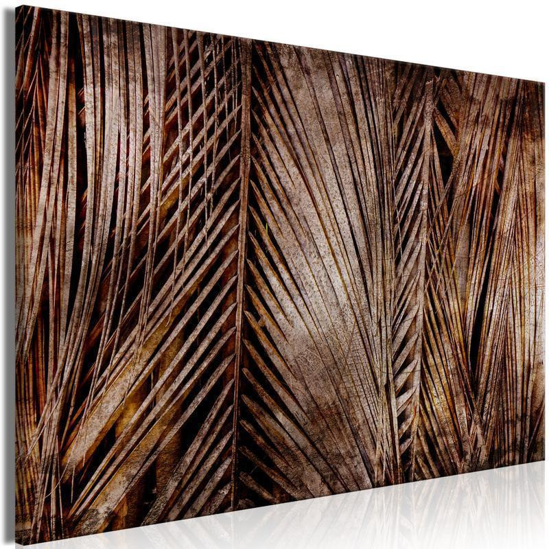 31,90 € Canvas Print - Dark Palms (1 Part) Wide