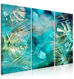 Canvas Print - Turquoise and Gold (3 Parts)